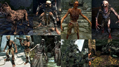 Монстры Скайрима / Skyrim Monster Mod