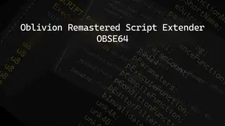 OBSE64 — Script Extender для Oblivion Remastered