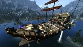The Asteria — двемерский дирижабль-дом в небе Skyrim SE