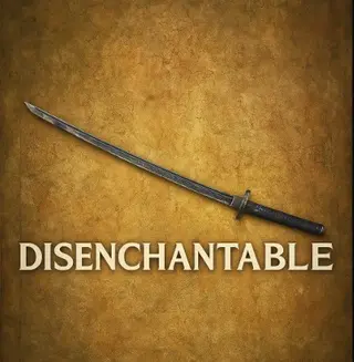Dragonbane Disenchantable — разборный меч для зачарования