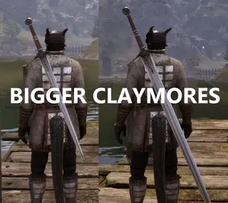 Bigger Claymores — увеличенные двуручные мечи и топоры