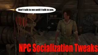 NPC Socialization Tweaks — естественное поведение NPC